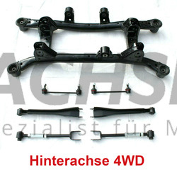 NEUTEIL für Hyundai Tucson JM Kia Sportage JE 4WD ALLRAD 2004-2010 Hinterachse Achsträger Hinten Achskörper mit Buchsen + Querlenker + Koppelstange