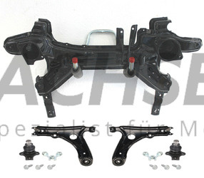 VW Golf III 3 Motorträger Achsträger Vorderachse Pulverbeschichtet + Querlenker Traggelenk Links & Rechts