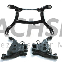 Audi A6 C6 4F Quattro Hinterachse Achsträger hinten generalüberholt mit neuen Buchsen + 2 St. Federlenker ORG