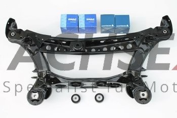 MERCEDES BENZ E-Klasse W210 S210 Hinterachse Achsträger Pulverbeschichtet + Buchsen